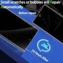 IMBZBK for Samsung Galaxy S22 Ultra 5G Screen Protector [Not Glass], 3 Flexible TPU Film with 3 Tempered Glass Camera Lens Protector, Fingerprint Suitable, Case Friendly [3+3 Pack]