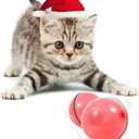 YOFUN Smart Interactive Cat Toy - Upgraded 360 Degree Self Rotating Ball, USB Rechargeable Pet Toy, Build-in Spinning Led Light, Stimulate Hunting Instinct for Your Kitty (Pink)