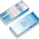 MEEDEN Watercolor Paint Brush Set: 10 Pcs Art Painting Brushes with Flat Round Detail Types  Artist Paint Brushes for Adult Beginner Watercolor Gouache Inks Painting