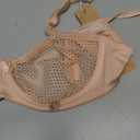 Wingslove Women's Sexy 1/2 Cup Lace Bra Balconette Mesh Underwired Demi Shelf Bra Unlined See Through Bralette (Beige)