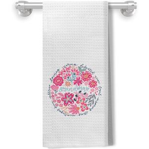 Floral Grandma Kitchen Towels, Best Grandma Gifts for Mother's Day Decorative Dish Tea Towels for Kitchen, Grandmother Gifts from Grandkids Hand Towels for Bathroom, 16x24 Inch
