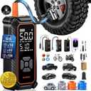 OlarHike Tire Inflator Portable Air Compressor,Dual Power-3*2000mAh &12V DC