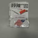 3 x Crossed Poles USA & Canada Waving Flags Sticker (American Candian Flag Decals Vinyl for Cars, Trucks, Laptops (3 x 5 inch)