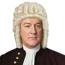 JoneTing Long Silver White Curly Wigs 【+Hair Cap】 Judge Wig Men's 18th Century Peruke Hair Historical Colonial Powdered Hairs Judge Wig for Themed Events Halloween Party Costume Outfits