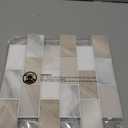 Art3d Peel and Stick Beige & White Wall Tiles  12"x12" Thickened Design Backsplash, Self-Adhesive Tile for Kitchen & Bathroom Decor