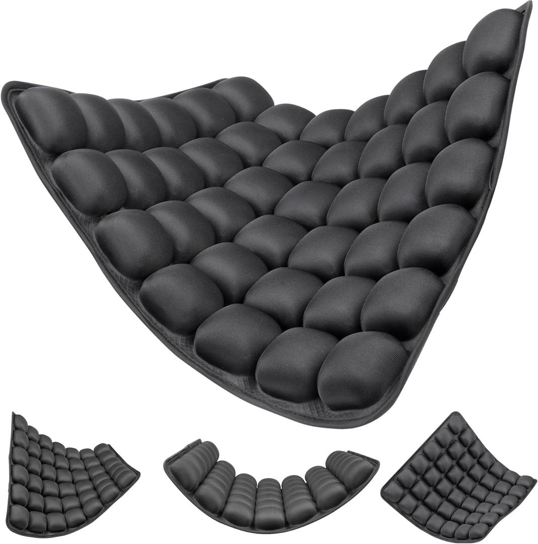 1Pcs Travel Seat Cushion - Inflatable Airplane Seat Cushion for Travel.Suitable for Long Distance Sedentary People to Use,Easy to Carry, 3D Inflatable Airbag is Ergonomic and Suitable