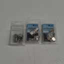 6 Sets Universal Valve Plumbing Fittings Adapters: 1/2-to-3/8 Adapter, 3/8-to-1/2 Water Line Adapter, 3/8-Female-to-1/2-Male-Adapter, Straight & Angled Connectors