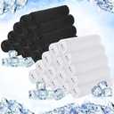 Hosuly 30 Pack Cooling Towels, 40"x12" Ice Breathable Chilly Sweat Rag Microfiber Workout Rags for Gym Towels for Neck and Face for Yoga Golf Sport Running(Black, White)