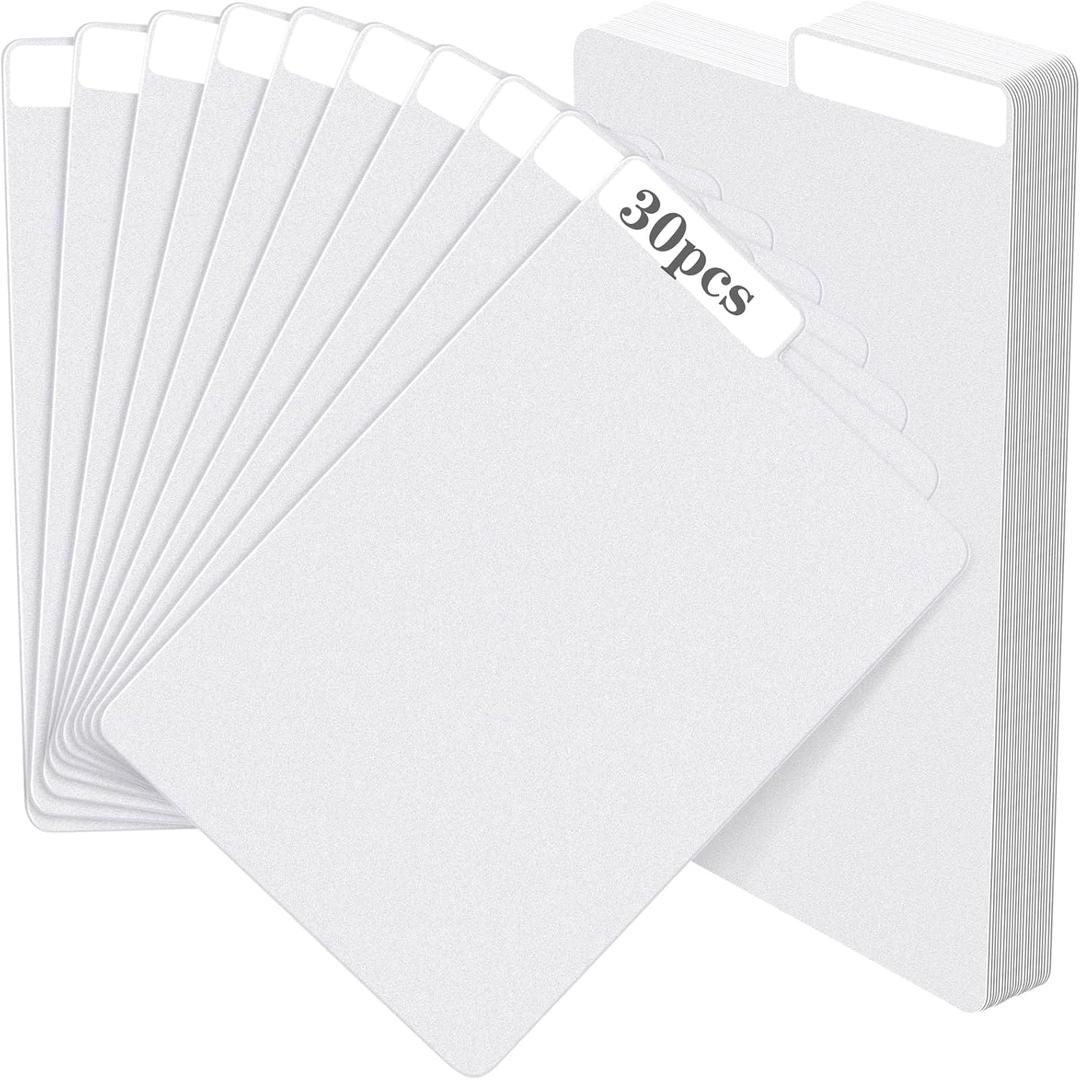 30 Pieces Comic Book Dividers with Tabs,Patient Divider Cards,Card Dividers Comic Book Boards for Storage Boxes 11.22 X 7.24 Inche