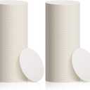 TaoBary 400 Pcs Disposable Paper Coasters Bulk 1MM, 4 Inch Round Cardboard Coasters Blank for Bar Drinks DIY Crafts Arts Wedding (White)