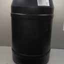 Eagle 55 Gallon Plastic Drum with Lid, Metal Lever-Lock, 36.4"x22.5", Open Head Lab Pack Drum Made of Durable, Lightweight HDPE, Withstands Weather and Chemicals, Made in USA, Black, 1656MBLK