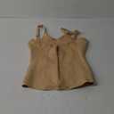 Nebility Waist Trainer for Women Corset Shapewear with Zipper Women's Waist Cincher Tank Top with Adjustable Straps (Large, Beige)