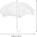 STOBOK Vintage Lace Umbrella, 50x42cm, White, Suitable for Weddings, Parties, Camping, Travel