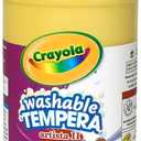 Crayola Washable Tempera Paint For Kids, Yellow Paint, Classroom Supplies, Non Toxic, 32 Oz Squeeze Bottle