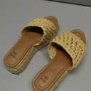 Platform Slip on Espadrille Sandals for Women Wedges Slides Bohemia Sandals Flatform Open Toe Beach Sandals Size 7.5