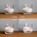 CANDWAX Unscented Ivory Votive Candles Set of 36 - Clean-Burning, Long-Lasting 15 Hour Burn - Ideal for Weddings, Home Dcor, Spa, Events - Bulk Value for Versatile Use