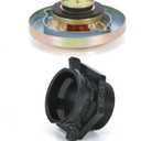 Transfer Tank Vented Fuel Cap W/ 2" NPT Threaded Neck for Diesel Transfer spring-loaded fuel tank cap Gold