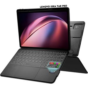 Doohoeek New Keyboard Folio w/Status Screen for Lenovo Idea Tab Pro 12.7" 2025, Idea Tab Pro 12.7 Inch Keyboard Bluetooth with Trackpad & Any-Angle Stand & Backlit Key, Idea Tab Pro Keyboard Cover