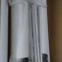 KLSMYHOKI Standing Desk Adjustable Height, Mobile Stand Up Desk with Wheels Small Computer Desk Rolling Desk, Portable Laptop Desk White Standing Table Home Office Desks 16"x31.5" Height 27"-43.5"