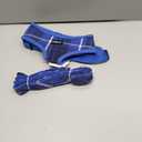 SCENEREAL Puppy Dog Harness with Leash Set for Small Medium Sized Dogs, Soft Mesh Step in Pet Harnesses and Leash, No Chock Plaid Adjustable No Pull Vest for Dogs Cats, Chihuahua,Bulldog (Blue M) (M: Chest Girth: 17"-21")