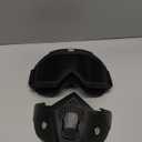 Paintball Mask Anti Fog,Tactical Full Face Mask Ski Mask Goggles Detachable Adjustable,Motorcycle Riding Face Protection (Black)