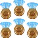 6 Pack Ring Inflatable Drink Holder, LIYDE Drink Floaties Floating Drink Holder for Swimming Pool Drink Holder for Pool Party Bachelorette Party Float Decorations Pool Accessories for Adults