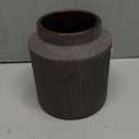 Rustic Vases for Home Decor. Ceramic Vase for Dining Table Decor. Terracotta Decorative Vase 6.1IN. ZSHLXM (Dark Brown)