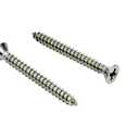 Bolt Dropper 100 Pack #4 x 1in Wood Screw - Stainless Steel Screws with Flat Head Phillips Drive - 18-8 (304) Corrosion-Resistant Screws for Indoor or Outdoor Wood Use