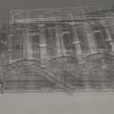 Stackable Water Bottle Organizer, Large Compartment Water Bottle Holder, 4 Tier Clear Water Bottle Organizer for Cabinet, Bottle Rack for Kitchen Organization and Storage - Hold 16 Bottles