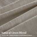 Flax Linen Curtains Pinch Pleated 84 Inch Length 2 Panels for Living Room Bedroom Burlywood Birch Semi Sheer Rustic Farmhouse Back Tab Pinch Pleat Hooks Rings Window Curtain 84 Inches Long Taupe