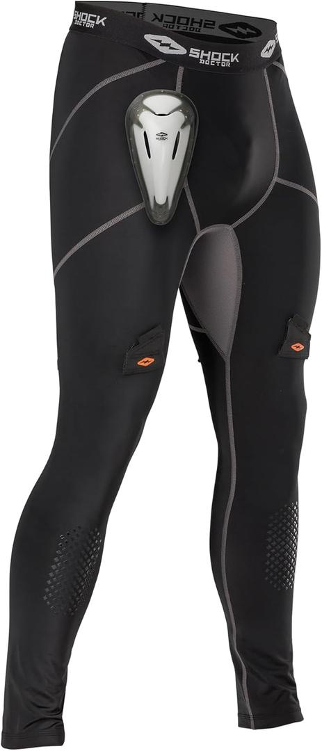 Shock Doctor Boy's Compression Hockey Pant w/Protective Cup, Youth (Large)