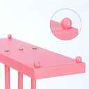 Jewelry Organizer Stand 3 Tier Tabletop Bracelet Rings Watches Necklace Display with Tray Great for Women Pink