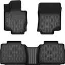 Floor Mats Compatible with 2020-2024 Mercedes Benz GLE (NOT for AMG), All Weather TPE Floor Liners, Custom Fit Car mats, 1st & 2nd Row, Black