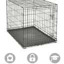 Midwest Homes for Pets 42-Inch New World Crate for Large Breeds, 71-90 lbs, Single Door Folding Dog Crate, Leak-Proof Tray & Secure Latch, Portable, Durable & Easy to Assemble