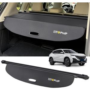 Cargo Cover for Nissan Rogue S SV SL Platinum 2021 2022 2023 2024 2025 2026, Retractable Rear Trunk Cover Luggage Shield Security, Rogue Accessories (Carbon Fiber Leather)