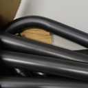 Elevated Dog Bed Raised Outdoor Dog Cot for Medium Dogs, Installation Requires No Tools, Frame with Washable Cooling Breathable Mesh Anti-Slip Feet, Indoor Pet Bed, Black, 35.4 Inches