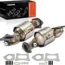 A-Premium Front Set of 2 Catalytic Converter Kit Direct-Fit Compatible with Honda Accord 2008-2017, Pilot, Odyssey, Ridgeline, Crosstour & Acura MDX, RDX, TLX, TSX, TL, ZDX, RL, 3.5L 3.7L, EPA Compliant