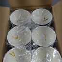 Lamosi 8 oz Disposable Coffee Cups - 120 Pack, Insulated Corrugated Paper Cups, Kraft Ripple Wall Cups for Hot Beverage or Cold Drinks (Black)