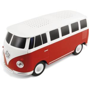 BRISA VW Collection  Volkswagen Portable Bluetooth Speaker Wireless Box with Rechargable Battery T1 Bus Campervan (Scale: 1:20/Classic Bus) (Red)