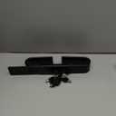 Shipping Container Lock, Cargo Door Lock, Heavy Duty Steel Trailer Box Lock with 2 Keys, Dust Cover Re-useable - Black