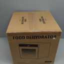 650W Food Dehydrator, 8-Tray Stainless Steel Dehydrator Machine with Adjustable Timer & Temperature, Overheat Protection, Fruit Dehydrator for Jerky, Herbs, Dog Treats, Interior Light