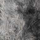 Isdook Plush Area Rug Fluffy Carpet for Living Room Non-Slip Shag Fuzzy Rug for Nursery Tie-Dyed Blue Grey 4x6 Feet