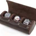 Genuine Leather Watch Roll Case - Luxurious Protection & Organization for Your Valuable Timepieces