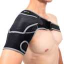 BraceUP Shoulder Brace with Adjustable Support and Ice Pad Pocket for Pain Relief, Rotator Cuff Recovery, and Injury Prevention - Ideal for Men and Women, One Size Fits Most