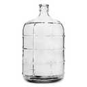 Geo Sports Bottles 3 Gallon Round Glass Carboy Fits 30mm Cork Finish or 55mm Push Cap Home Brew (Clear Glass) 