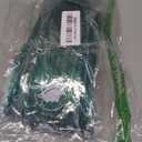 Green Braiding Hair with Tinsel 30 Inch Pre Stretched Braiding Hair 2 Packs Pre Feathered Hair Extensions Yaki Texture Braids Hair Easy to Use