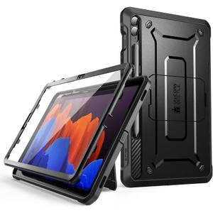 SUPCASE Unicorn Beetle Pro Case for Samsung Galaxy Tab S9 FE Plus 12.4 Inch (2023), with Built-in Screen Protector & Kickstand & S Pen Holder Full-Body Rugged Protective Case (Black)