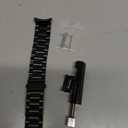 GOLDTOLUCK No Gap Stainless Steel Band Compatible with Samsung Galaxy Watch 8 7 6 5 4 Classic FE Pro Ultra 40mm 44mm 46mm 43mm 47mm 45mm 42mm Replacement Men Women Milanese Metal Elegant Casual (Black)