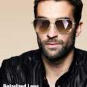 LUENX Mens Women Polarized Sunglasses Aviator, Square Polygon Lens Driving UV 400 Protection With Accessories 58mm Small (Gradient Brown Lens/Gold Frame)