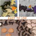 12Pcs Halloween Cookie Cutters Kit, Stainless Steel Holiday Cookie Cutters Set for Kids, Halloween Baking Ghost Cookie Cutter with Spider, Pumpkin, Bat, Cat, Ghost, Witch Hat, Good Gift for Halloween